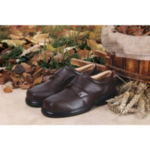 Sandpiper "Tony" 4E-6E Extra Wide Leather Mens Shoe 6-12 (UK) - Brown-0