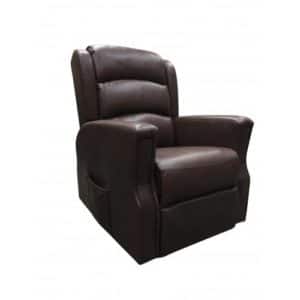 Wilmslow Executive Dual Motor Riser Recliner - Brown Leather-0